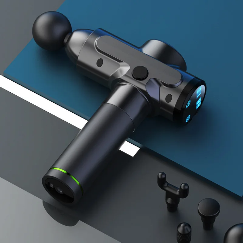 

High Frequency Massage Gun Muscle Relaxation Slimming Shaping Body Deep Tissue Fascia Massager LCD Display Fitness Equipment