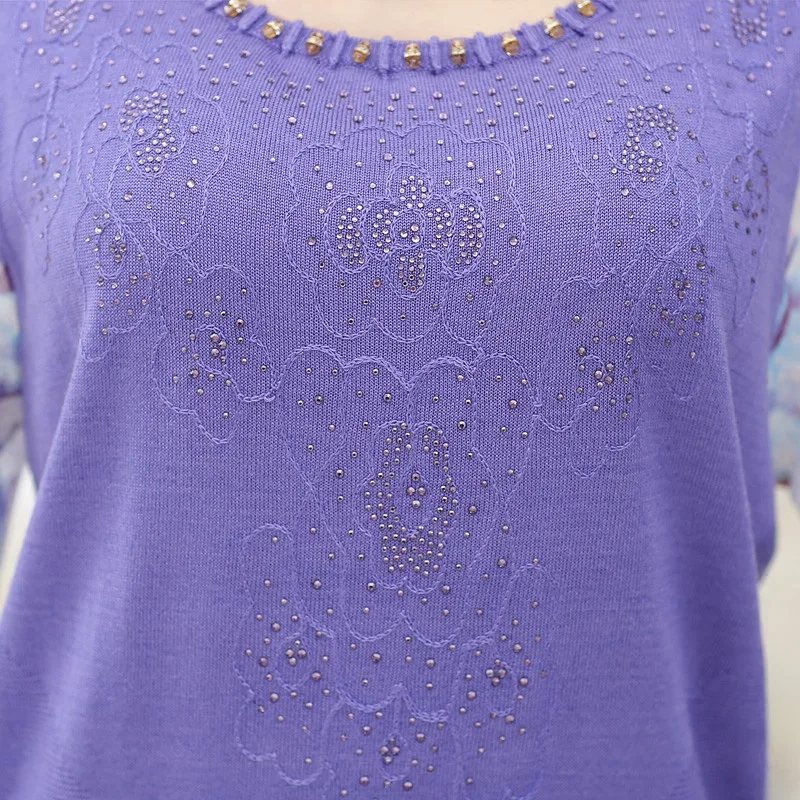 Женская шифоновая рубашка с рукавом до локтя цветочным принтом | одежда