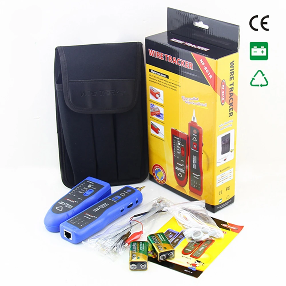 

NOYAFA NF-801 RJ45 Network Cable Tester Cat5e Cat6 UTP Cable Finder RJ11 Telephone Wire Tracker Line Detector Analyzer
