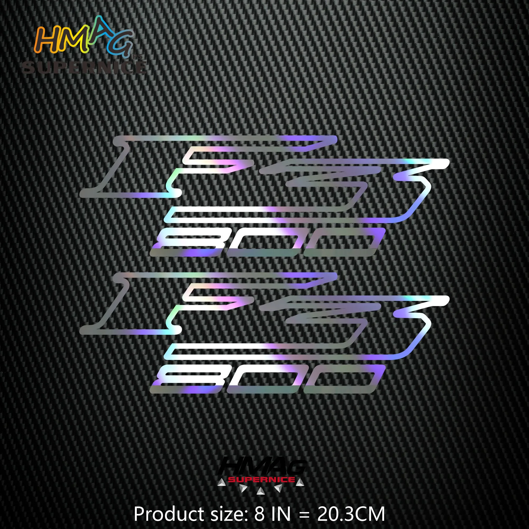 

Motorcycle Reflective Laser Helmet Tank Pad Decoration Sticker Motorbike Decals 21CM 7in For F3800