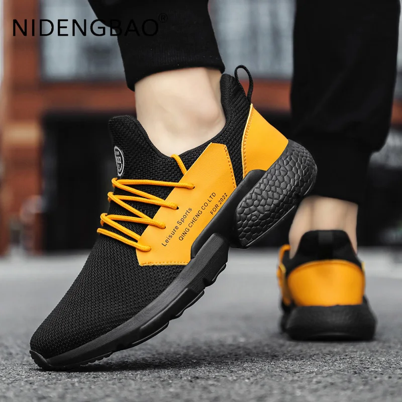 Mens Sneakers Walking Running Sports Shoes Lightweight Fly Weight Mesh Breathable Outdoor Casual Trainers Comfortable Size 39-46