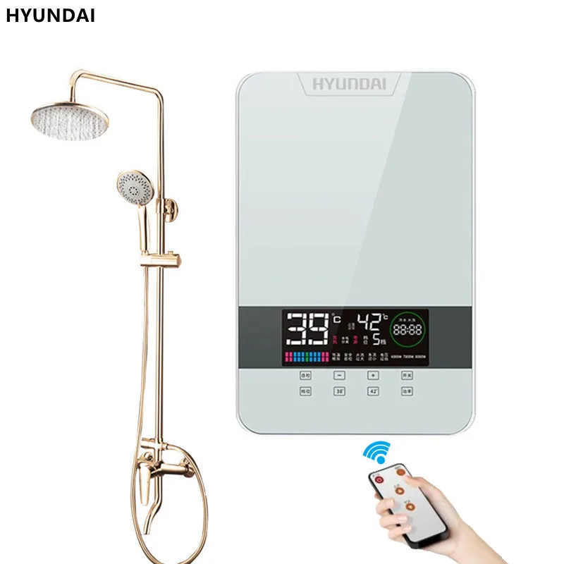 Hyundai Sl-A5-80 Water Heater Chuveiro Eletrico Instant Heating Intelligent Constant Temperature Wall-Mounted Toilet Bathing