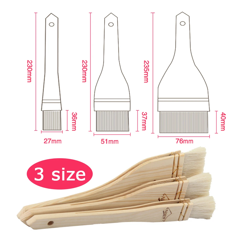 Pawaca высокое качество щетки барбекю наметка масло щётка с деревянной ручкой