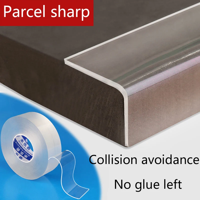 

Transparent Invisible Crashproof Strip Baby Protection Bump Proof Wall Sticker Table Corner Covered Cabinet Door Bumper Strip