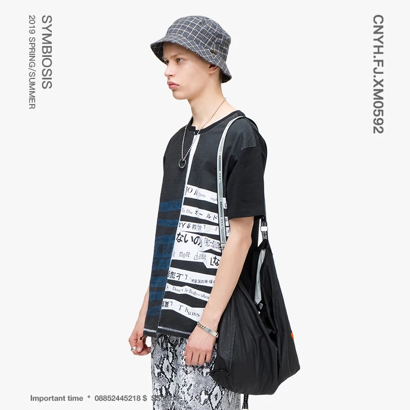 VIISHOW 2019 Новая летняя футболка с короткими рукавами для мужчин Круглый воротник