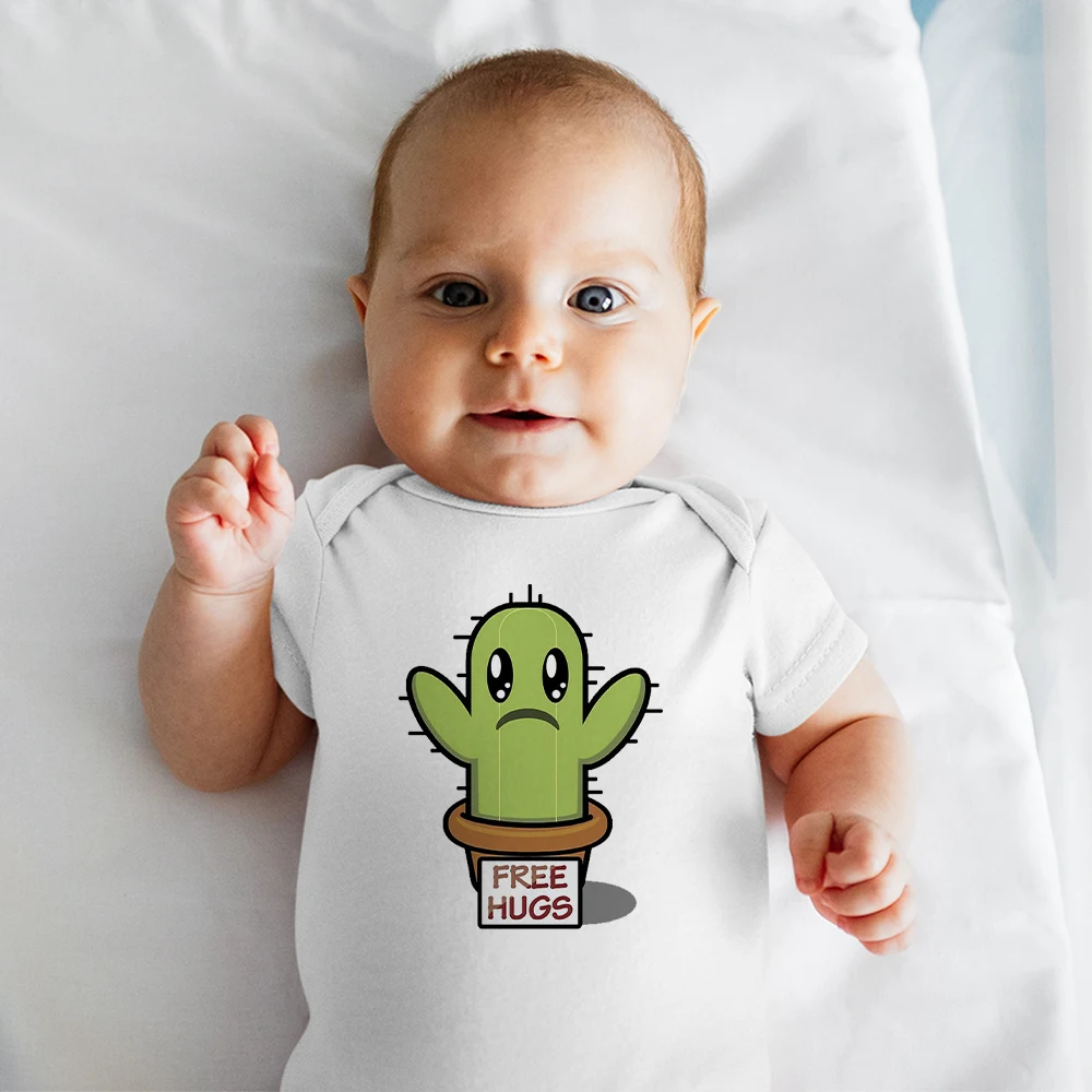 Забавное боди с изображением кактуса для младенцев Новинка 2022 Одежда