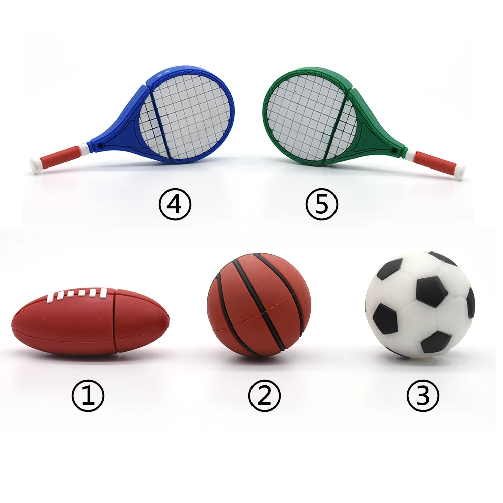 

Sports USB Flash Drive Rugby PenDrive Football Pen Drive Basketball/tennis Usb Stick U Disk Gift 4gb 8g 16g 32gb 64Gb Flash Usb