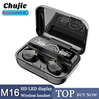 Беспроводные Bluetooth-наушники M16 TWS IPX7, влагозащищенные и потостойкие музыкальные наушники для Iphone, Huawei, Oppo, Xiaomi, Спортивная гарнитура