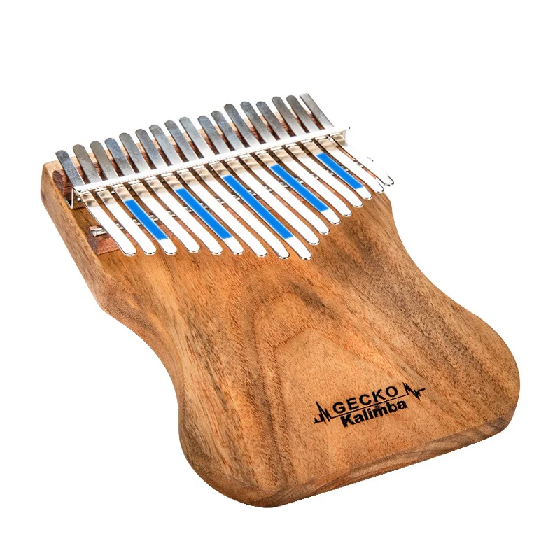 GECKO Kalimba 17 Keys B tones board-style finger thumb piano African indigenou music instruments Xylophone Camphor wood keyboard