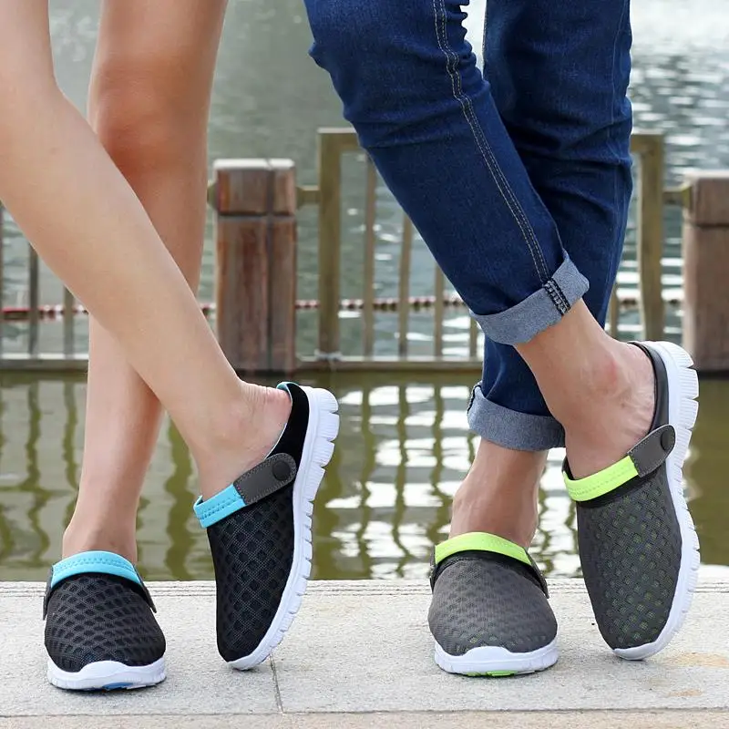 Шлепанцы пляжные унисекс сланцы сандалии дышащие повседневная обувь на плоской