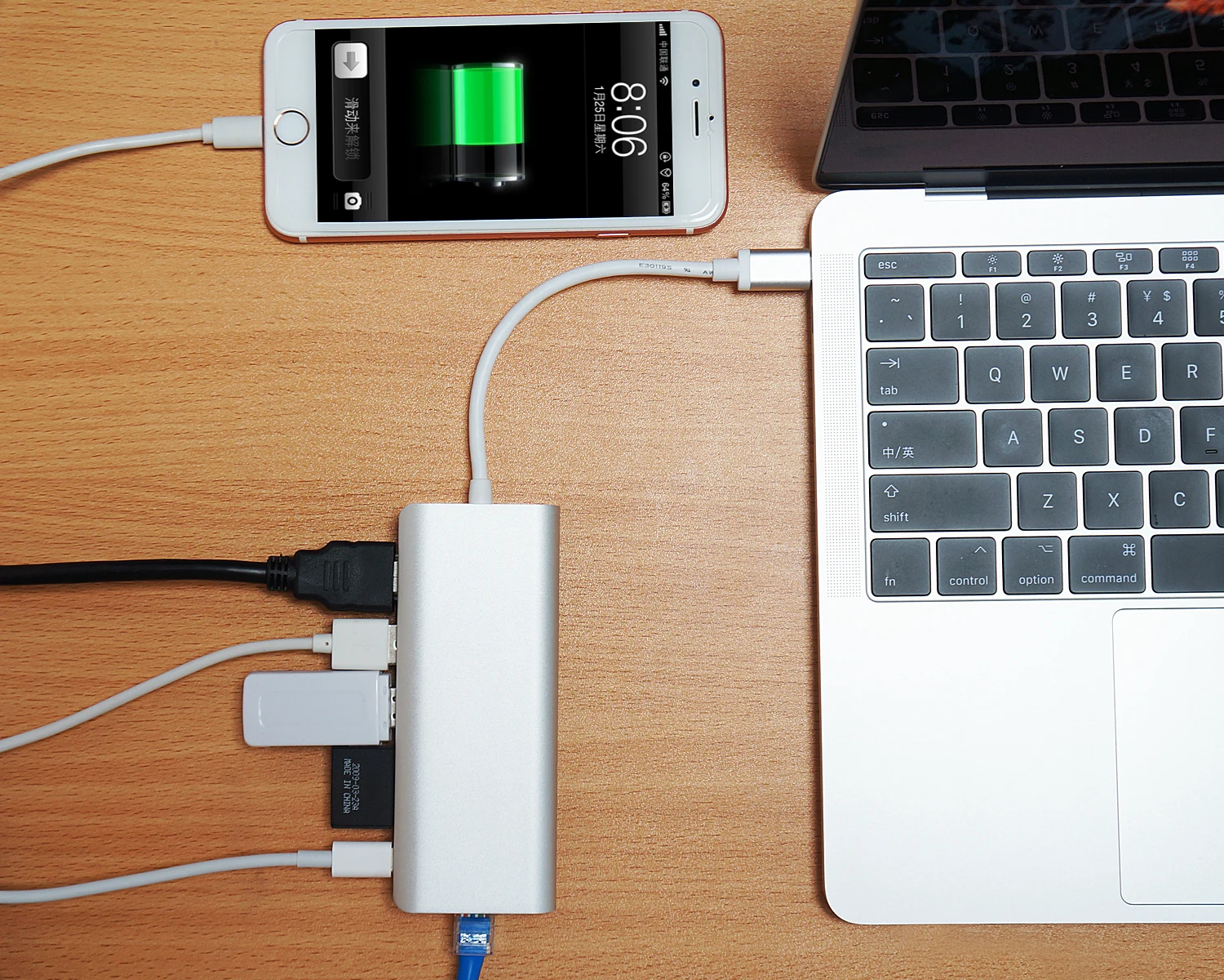 Адаптер JCKEL usb хаб Type C 3 1 для мульти USB 0 RJ45 Аудио HDMI док станция MacBook Pro разветвитель