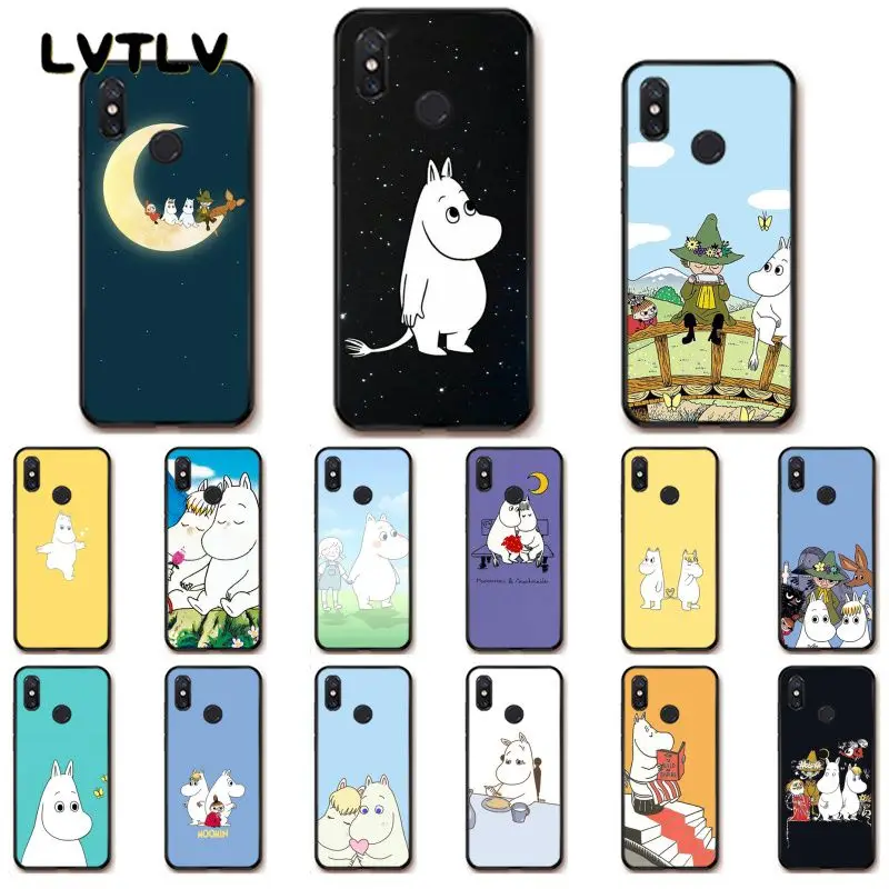 LVTLV с милым рисунком Муми Тролль Бегемот чехол для телефона huawei Y5 II Y6 Y7Prime Y9 2018
