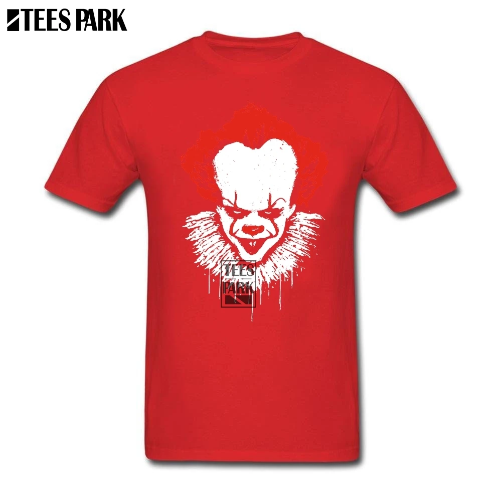 Casual Pennywise It Horror Movie Killer Clown Evil Halloween Funny T Shirts Men's Slim Fit Tee Shirt Hot Sale Men New Released | Мужская