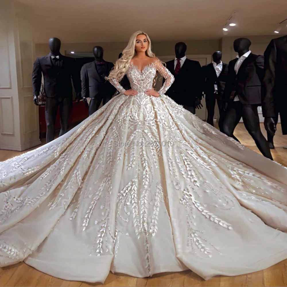 Женское свадебное платье с открытыми плечами junoвам бальное до пола аппликацией