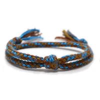 meetvii simple woven tibetan string bracelets bangles for men women chic tassel knot charm friendship bracelet handmade
