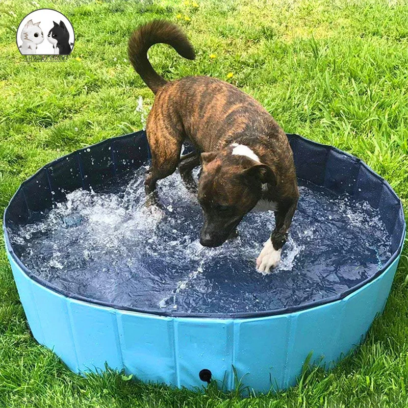 Складной бассейн для питомцев Охлаждающая ванна из ПВХ летних ванночка кошек и
