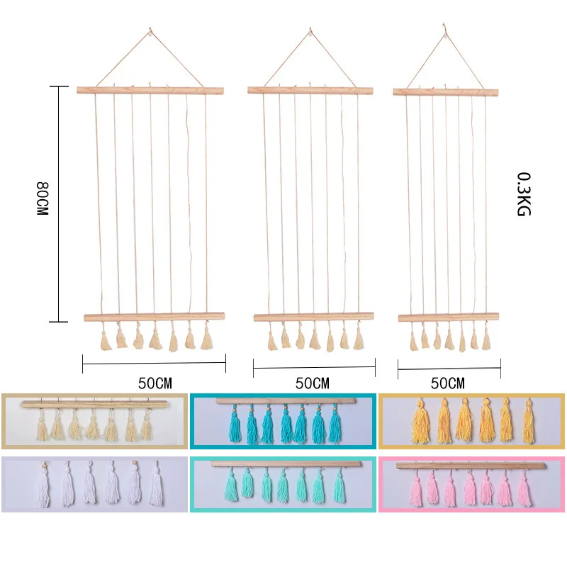 Скандинавский стиль ручной работы DIY фото дисплей деревянная палка подвесная