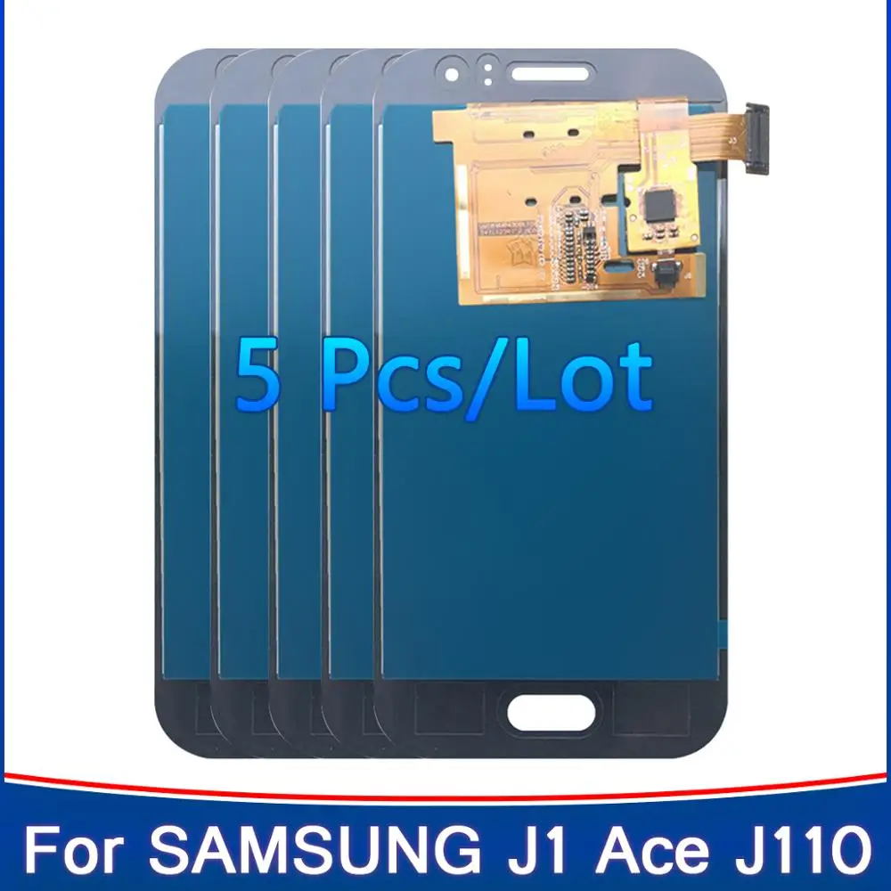 5 шт. ЖК дисплей для Samsung Galaxy J1 Ace J110 SM J110F сенсорный экран дигитайзер сборки