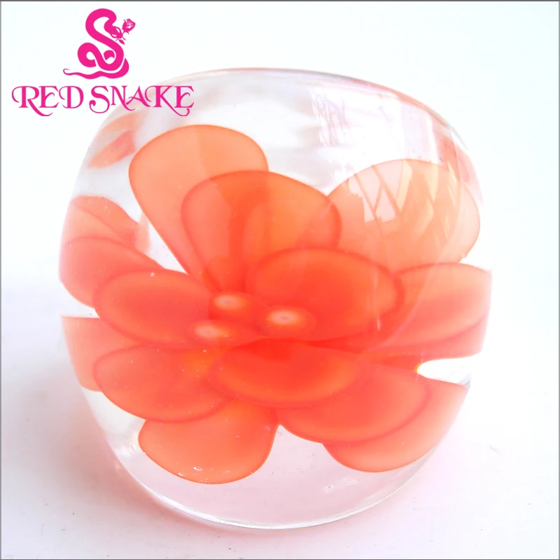 

RED SNAKE Brand Fashion Ring Handmade Murano Glass Multifarious Rings RSMG0000#39