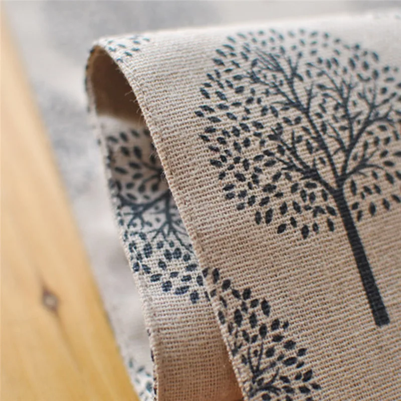 

Vintage Natural Burlap Linen Table Runner Christmas Wedding Champagne Table Runners Dining Room Restaurant Table Gadget