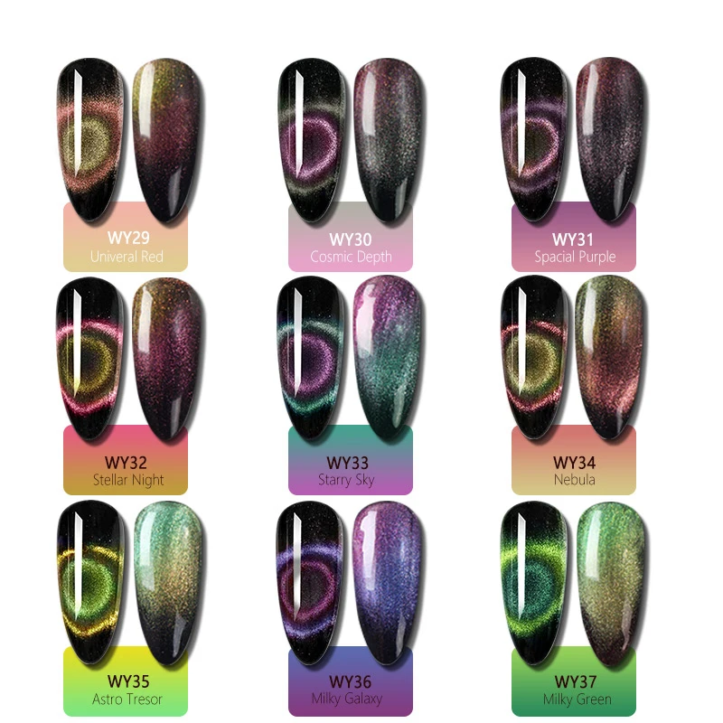 Волшебный кошачий глаз SAVILAND 9D Гель лак для ногтей 9 видов цветов эффект