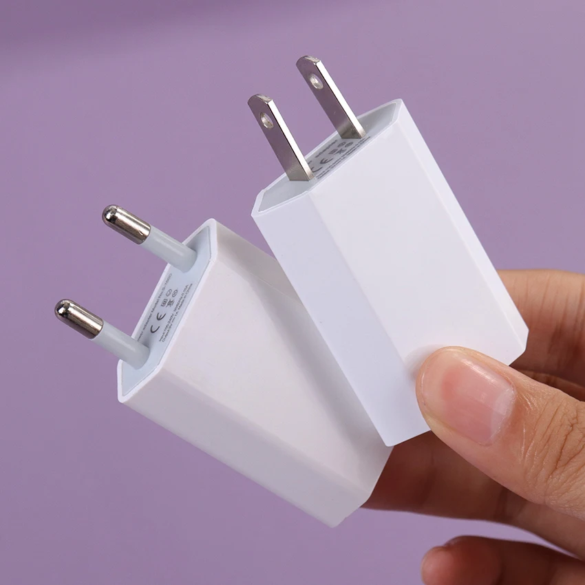 1PC USB Charger For Apple Iphone Mobile Phone Charging For Iphone EU/USA Plug Wall Power Adapter