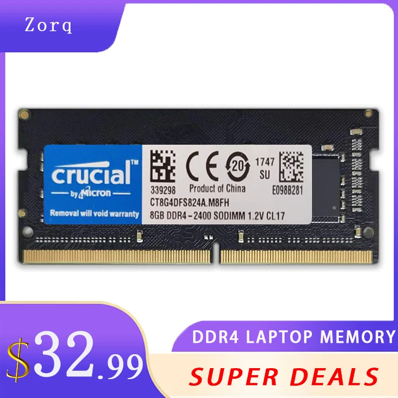 Оперативная память Crucial DDR4 для ноутбука 4 ГБ 8 16 2400 МГц 2666 3200 PC4 | Компьютеры и офис