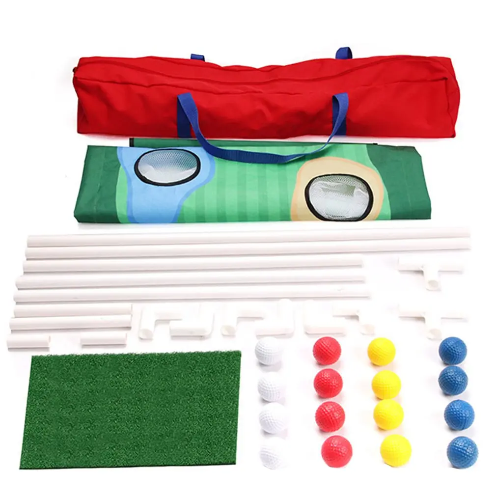 

Indoor/Outdoor Dual Use Practical Golf Practice Hole Net Quality Portable Golf Ball Practice Board Golf Trainer Set