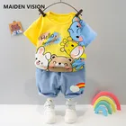 Свитер и футболка для мальчиков, с изображением медведя из мультфильма