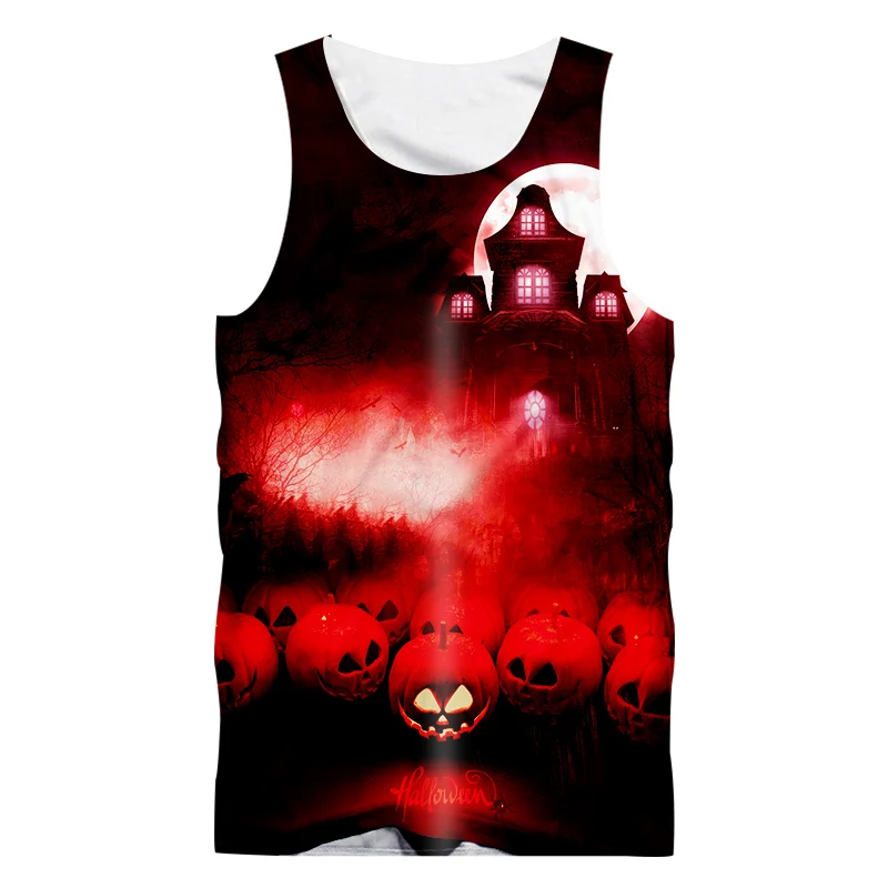 Жилет CJLM летний мужской с ужасным замком на Хэллоуин Лидер продаж уличная одежда