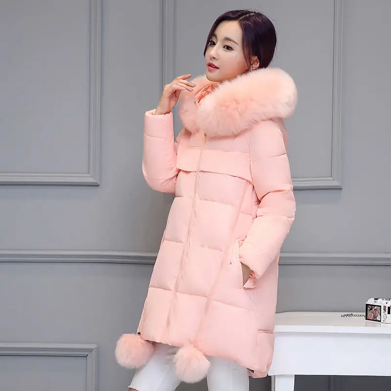 

5XL 6XL Plus Size Women Winter Jacket Down Cotton Hooded Coat Fur Collar Women Parkas Thick Warm Winter Coats Long Jackets C5898