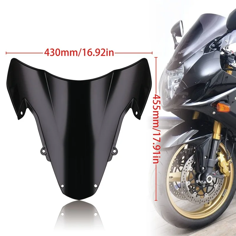 

For Suzuki GSXR1000 K3 K4 Motorcycle Accessories Windscreen Windshield Deflector Wind Shield Screen 2003-2004