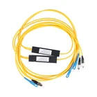 Оптический разветвитель 1x2 Коробка Тип вставки ПЛК FC UPC SC UPC оптоволоконная оптика Стандартный носитель