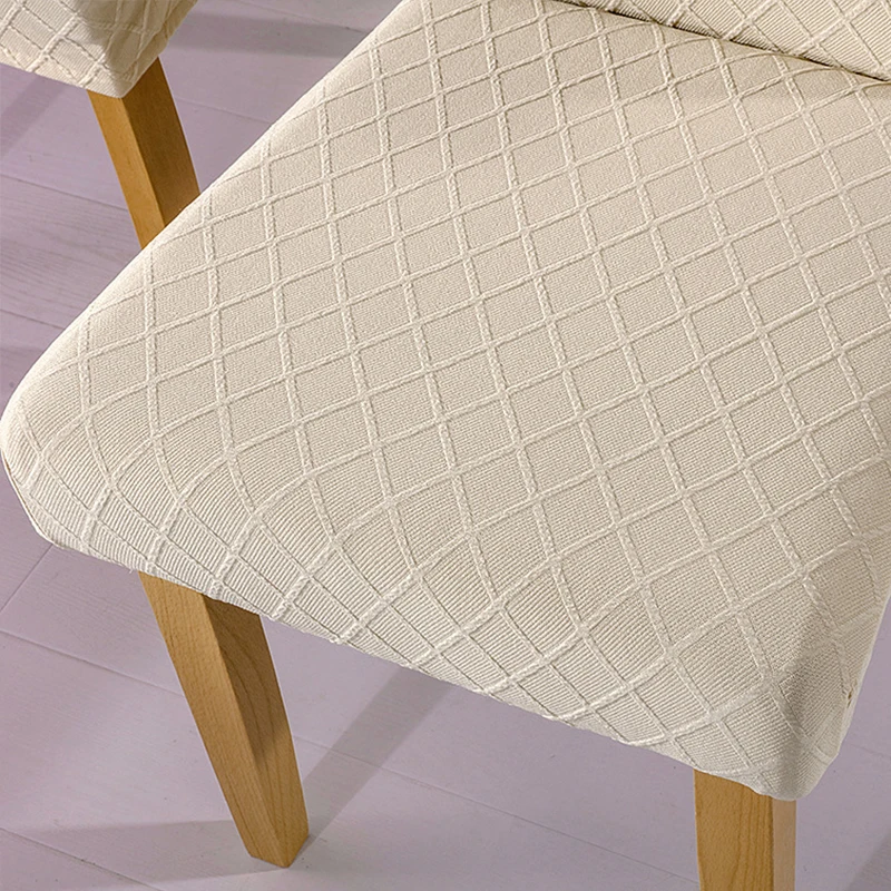 1/4/6 шт. Однотонные эластичные чехлы для стульев из спандекса|Чехлы на стулья| |