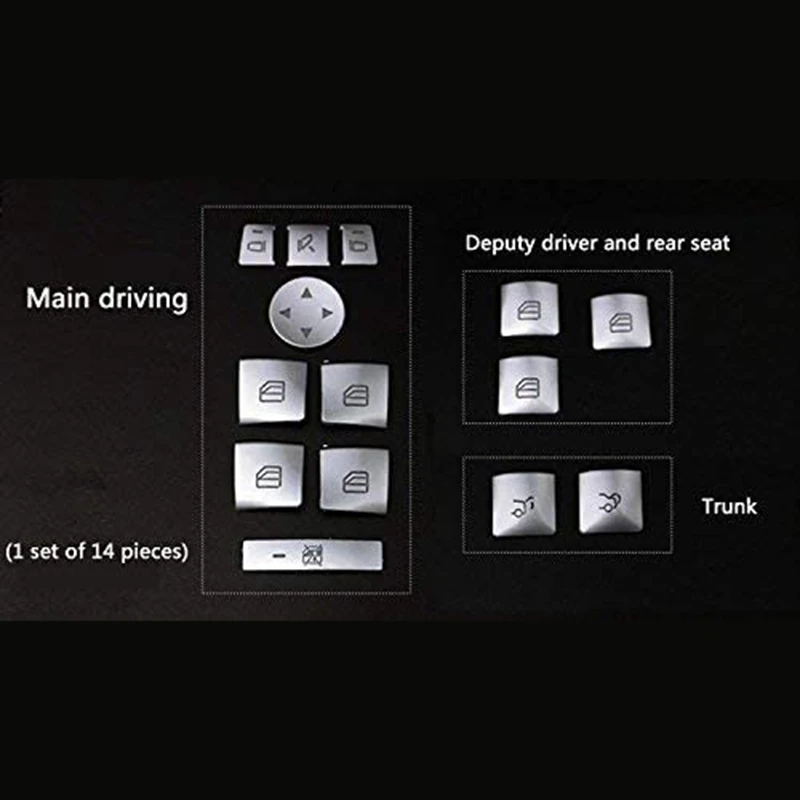 Внутренняя дверь подлокотник переключатель окна Кнопка накладка наклейка для Benz