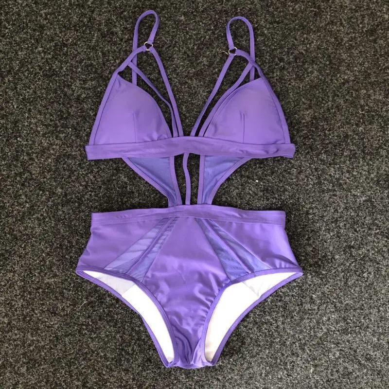 Новый женский цельный купальник Badpak Цельный из чистой пряжи сексуальный