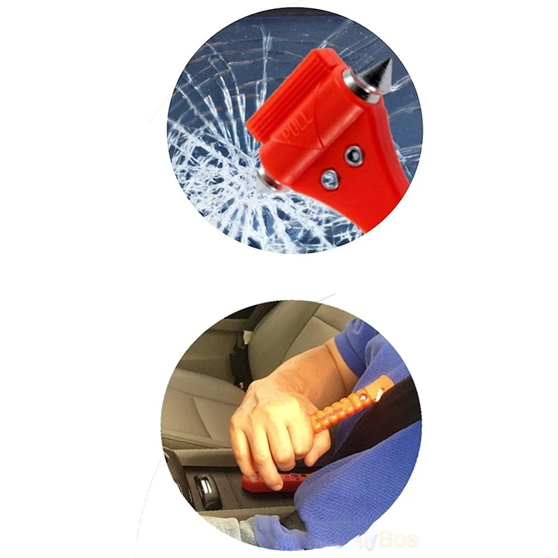 

4 Pcs Automatic Window Hammer for Emergency Car Safety Hammer Car Emergency Lifesaving Hammer