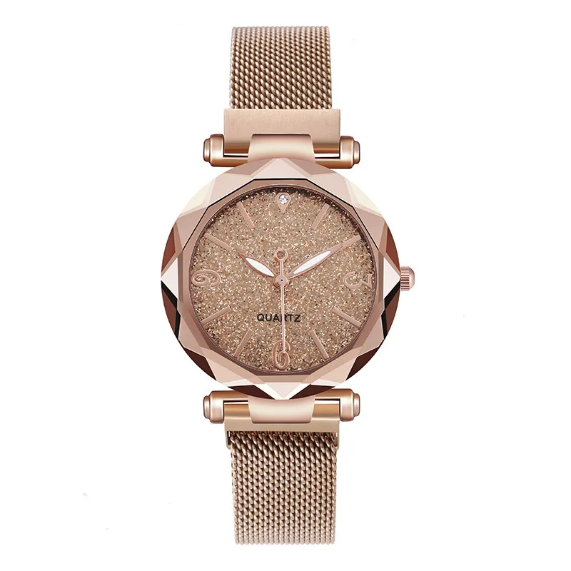 Wholesale New Design Luxury Sky Quartz Watch Lady Magnet Watchband Magnet Student Watch