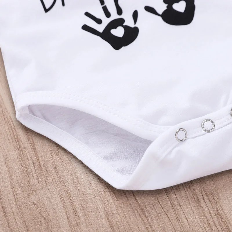 Белое боди с надписью This Is My workin In The Garage with Daddy летняя одежда для маленьких девочек