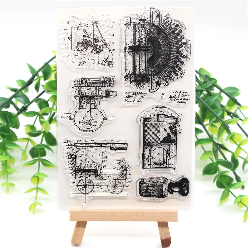 Винтажные прозрачные силиконовые штампы для скрапбукинга/изготовления