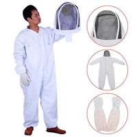 1 set professional ventilated full body beekeeping bee keeping suit w leather gloves bee suit for beekeeper
