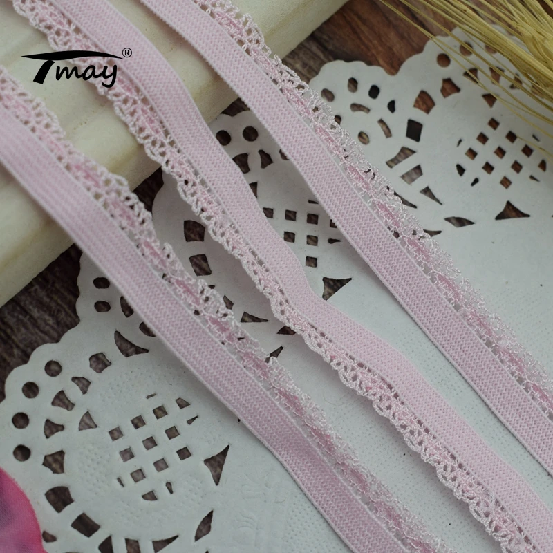 

#1733 #1734 Lace Elastic Band 8 Yards/Lot Soft Waistband Hair Nylon Webbing Straps DIY Sewing Supplies