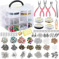 1set jewelry making supplies kit jewelry making tools kit includes beads wire for bracelet pearl beads spacer jewelry plier
