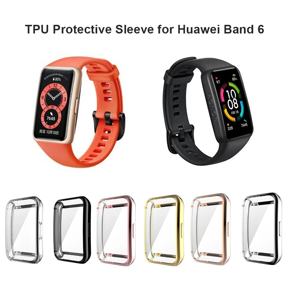 

Чехол для часов Honor Band 6, мягкий ТПУ защитный чехол для Huawei Honor Band 6, полноэкранный защитный чехол