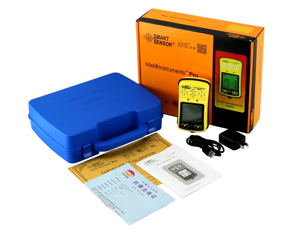 Цифровой 4 в 1 АНАЛИЗАТОР нескольких газов O2 H2S CO LEL детектор газа кислородный