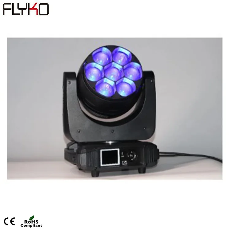 Бесплатная доставка заводская цена светодиодный зум-луч 7 шт. 40 Вт RGBW 4-в-1 - купить