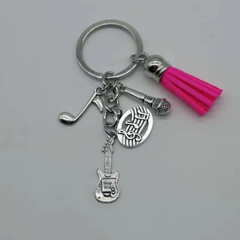 Брелок с кисточкой для учителя пианино кольцо ключей музыкой Подарочные заметки