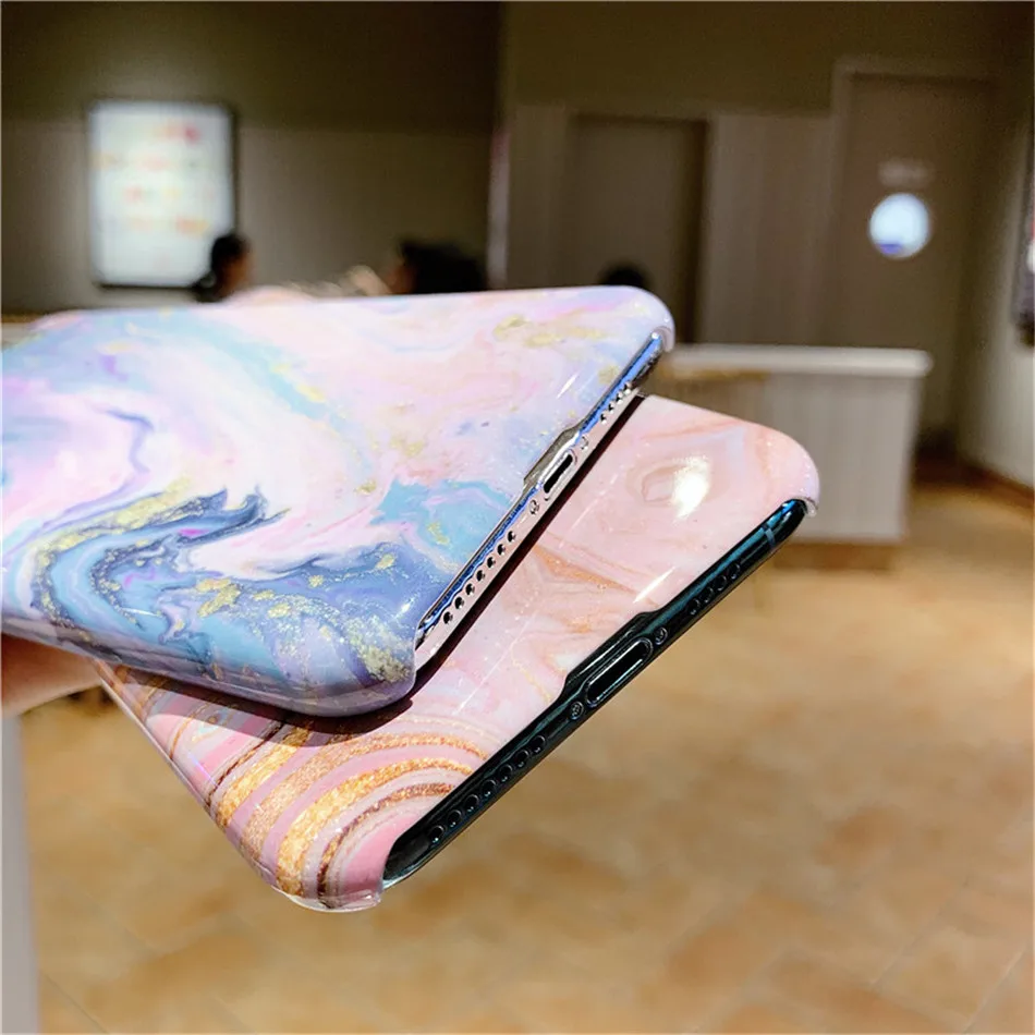 Lovebay чехол с мраморной текстурой для iPhone 11 Pro Max X XS XR Xs Max чехол для iPhone 7 8 Plus Жесткие ПК-Чехлы