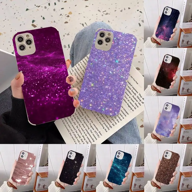 

Starlight blazed art Phone Case Lambskin Leather For iphone 12 11 8 7 6 XR X XS PLUS MINI PLUS PRO MAX Shockproof