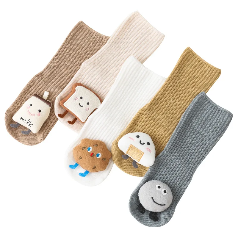 Baby Socks Spring Autumn Cartoon Dolls Newborn Socks Anti-slip Floor Socks Infant Toddler Relaxing Cotton Socks Kids Socks